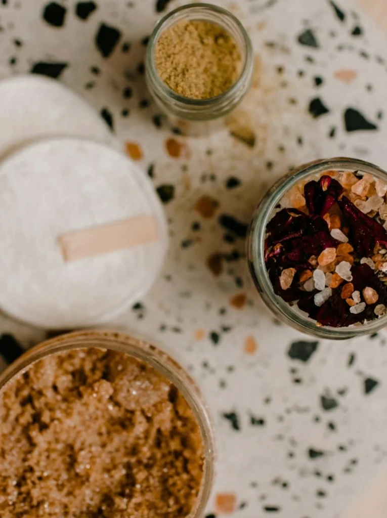Body scrub ingredients for glow body scrub