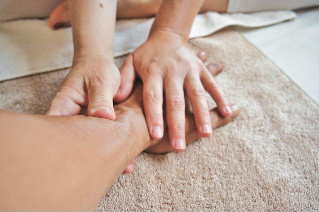 Soothing hand massage